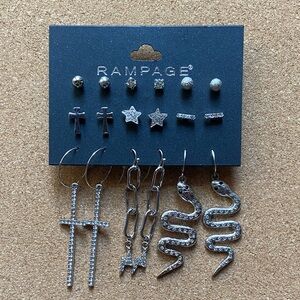 Rampage Earrings 9 Pair Set